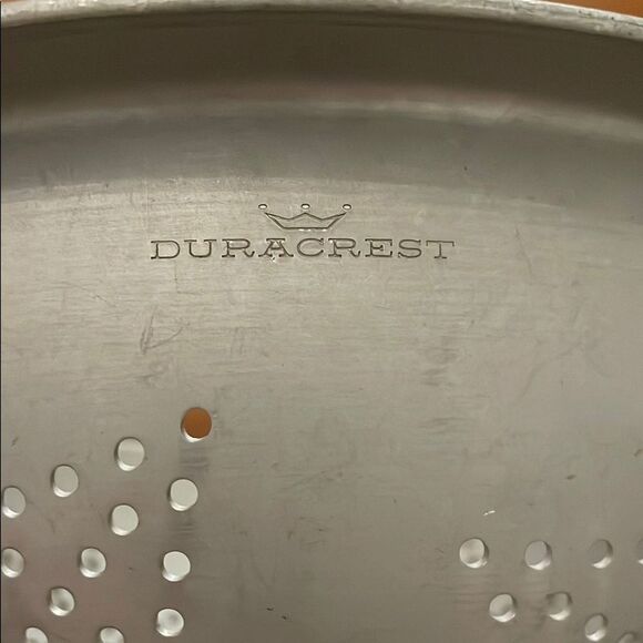 Duracrest Vintage Metal Colander Star Pattern Footed Farmhouse Rustic - Picture 2 of 9